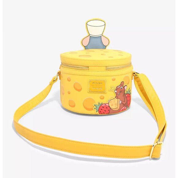 Loungefly Disney Pixar Ratatouille Remy Cheese Strawberry Scented Crossbody Bag - Picture 6 of 14